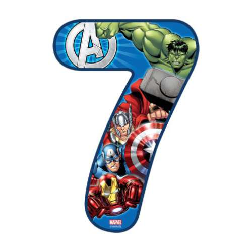 Avengers Number 7 Edible Icing Image - Click Image to Close